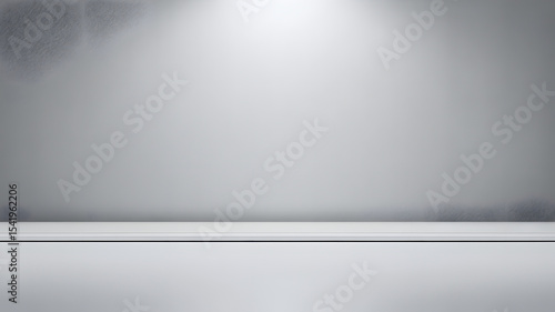 Wallpaper Mural Sleek Minimalist Grey Studio Background with Product Display Shelf Perfect for Mockups and Presentations Torontodigital.ca