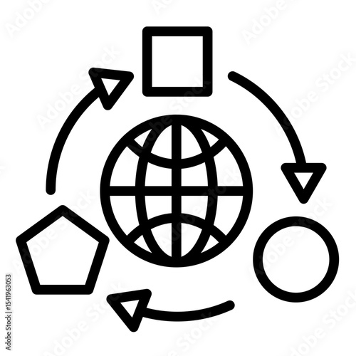 Adaptive Network  Icon Element For Design