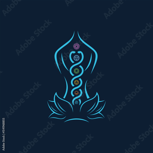 meditation 7 chakra mind body soul logo
