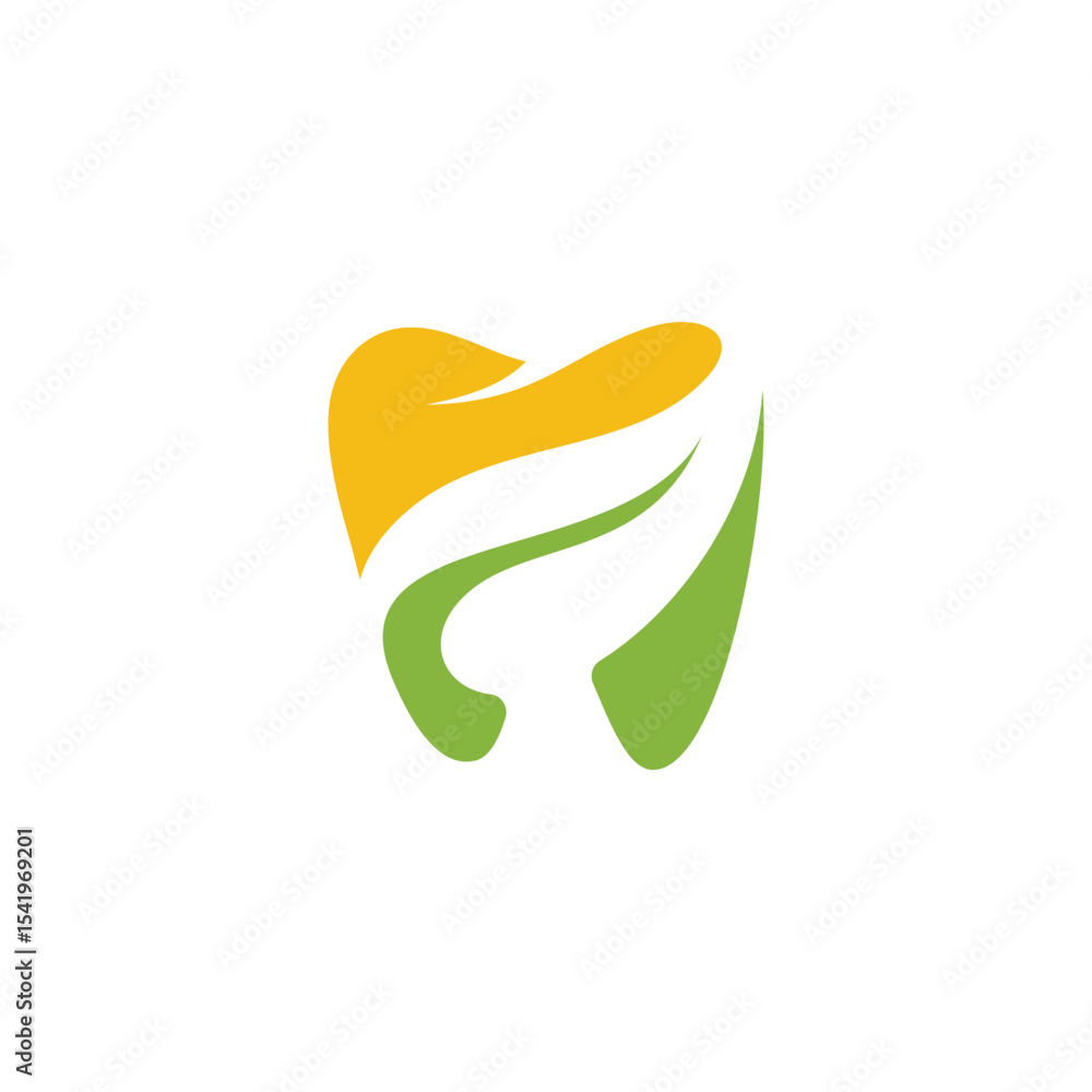 Obraz premium teeth and leaves convey healthy living with healthy teeth