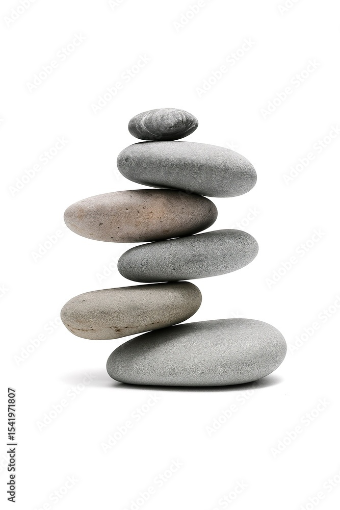 Zen Stone Stack on White Background
Zen Stone Stack on White Background