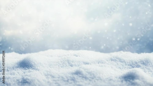 Wallpaper Mural A beautiful snowy landscape with a sky filled with fluffy clouds. Torontodigital.ca