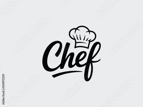 Chef Logo Design: Culinary, Restaurant, Cooking, Hat Vector

