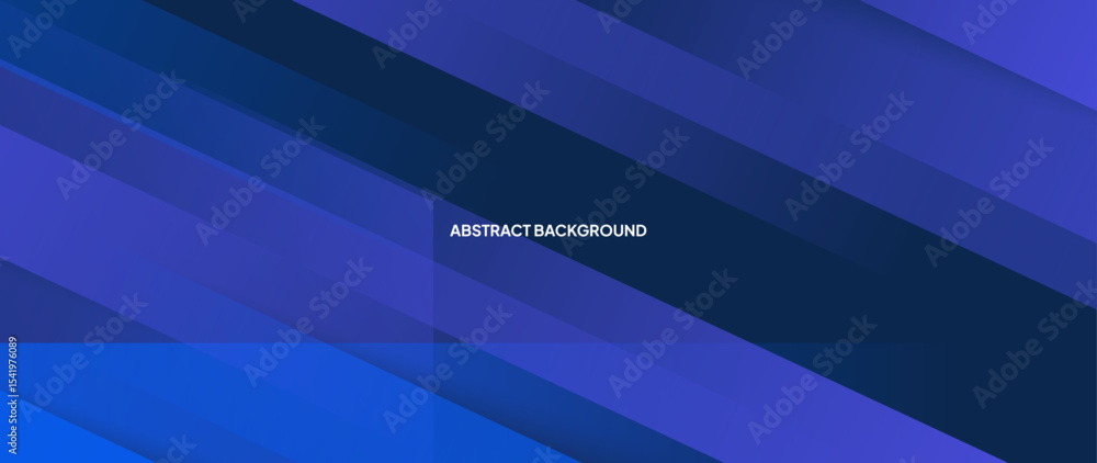 Fototapeta premium Modern blue abstract background. With straight lines pattern. Web banner, wallpaper, banner, brochure. Geometric shape background. 
