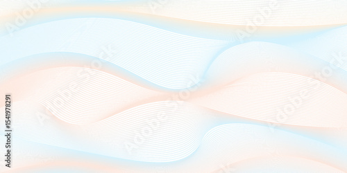Premium background design with white line pattern (texture) in luxury pastel colour. Abstract horizontal vector template for business banner, formal backdrop, prestigious voucher, luxe invite