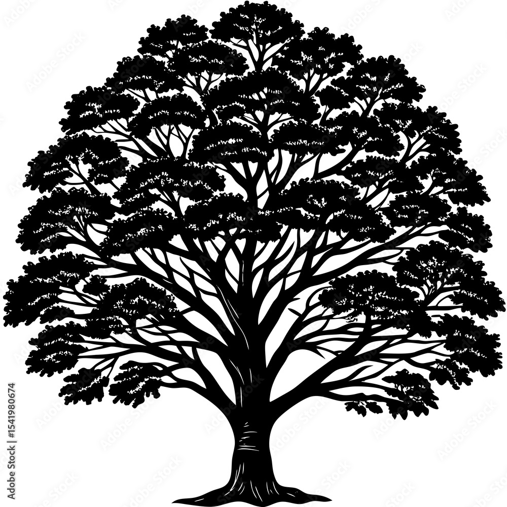 Obraz premium black and white tree
