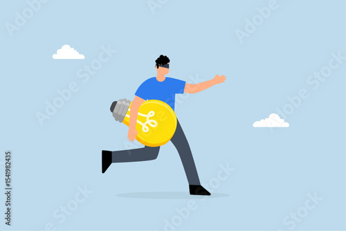 plagiarism, burglar clad in black quickly escapes with a light bulb as plan to rob from different owner.