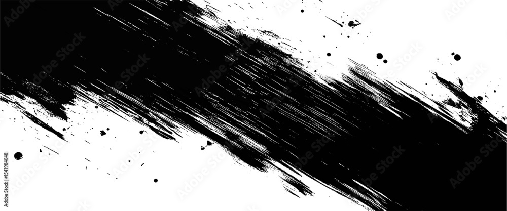 Vector black brush art grunge texture ink print distress. Vector black brush art grunge texture ink print distress.
