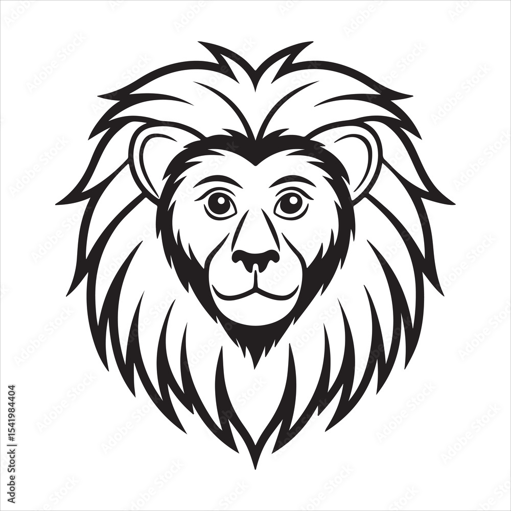 Golden Lion Tamarin – Rare Monkey with Fiery Mane in Tropical Jungle Golden Lion Tamarin – Rare Monkey with Fiery Mane in Tropical Jungle