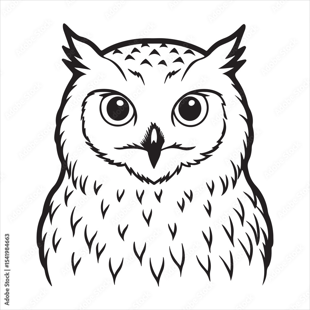 Fototapeta premium Snowy Owl – Silent Hunter of Snow-Covered Wilderness