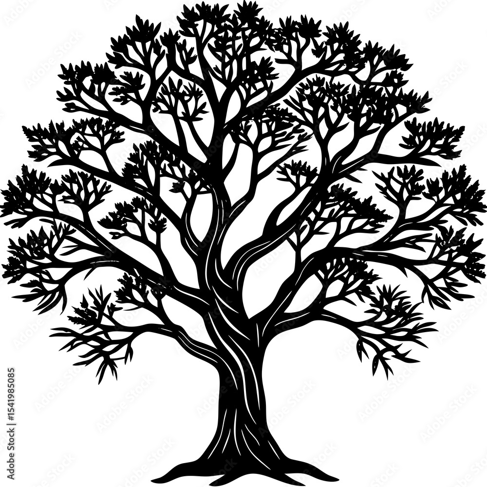 Obraz premium black and white tree