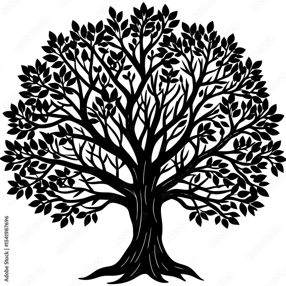 Fototapeta premium vector tree silhouette