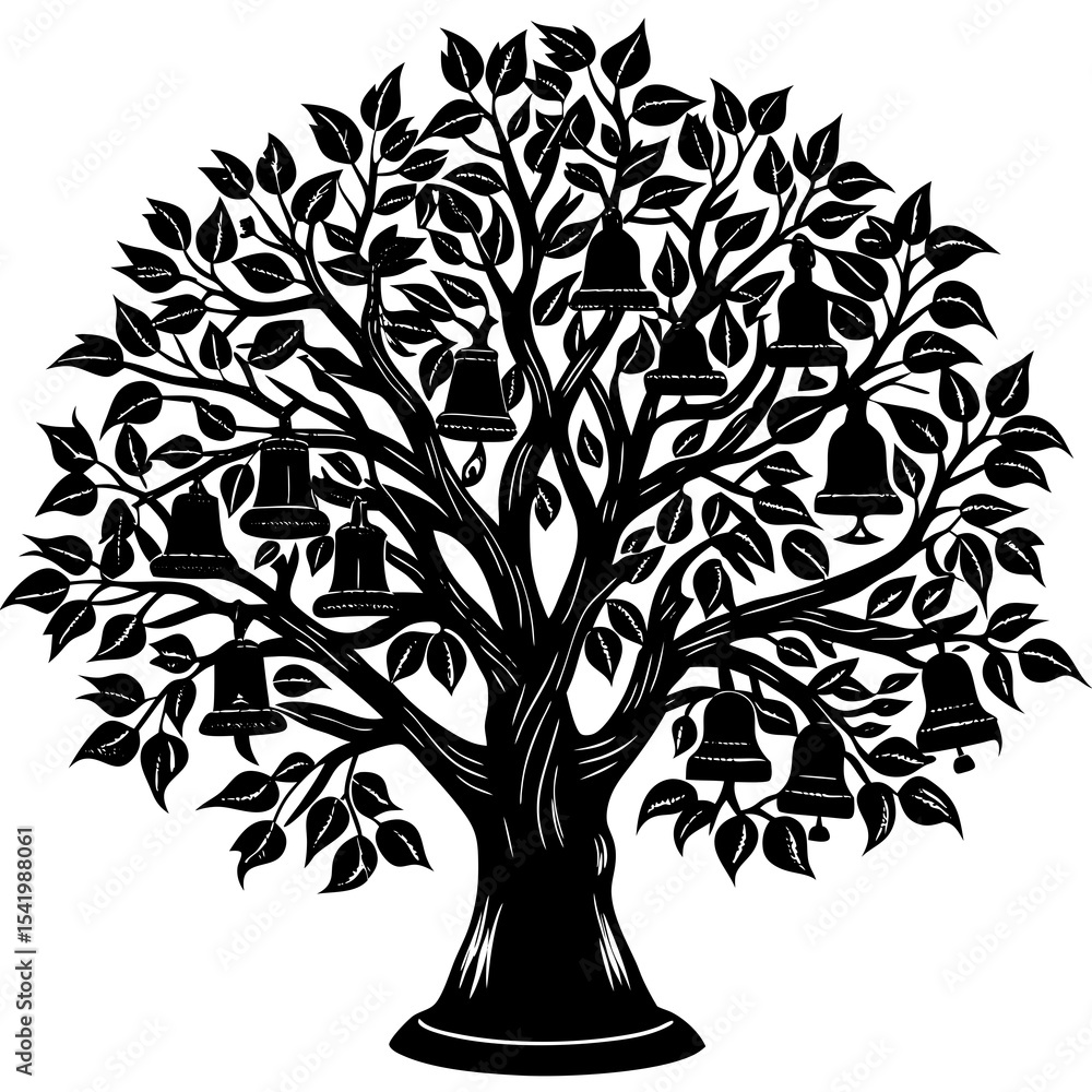Obraz premium black and white tree