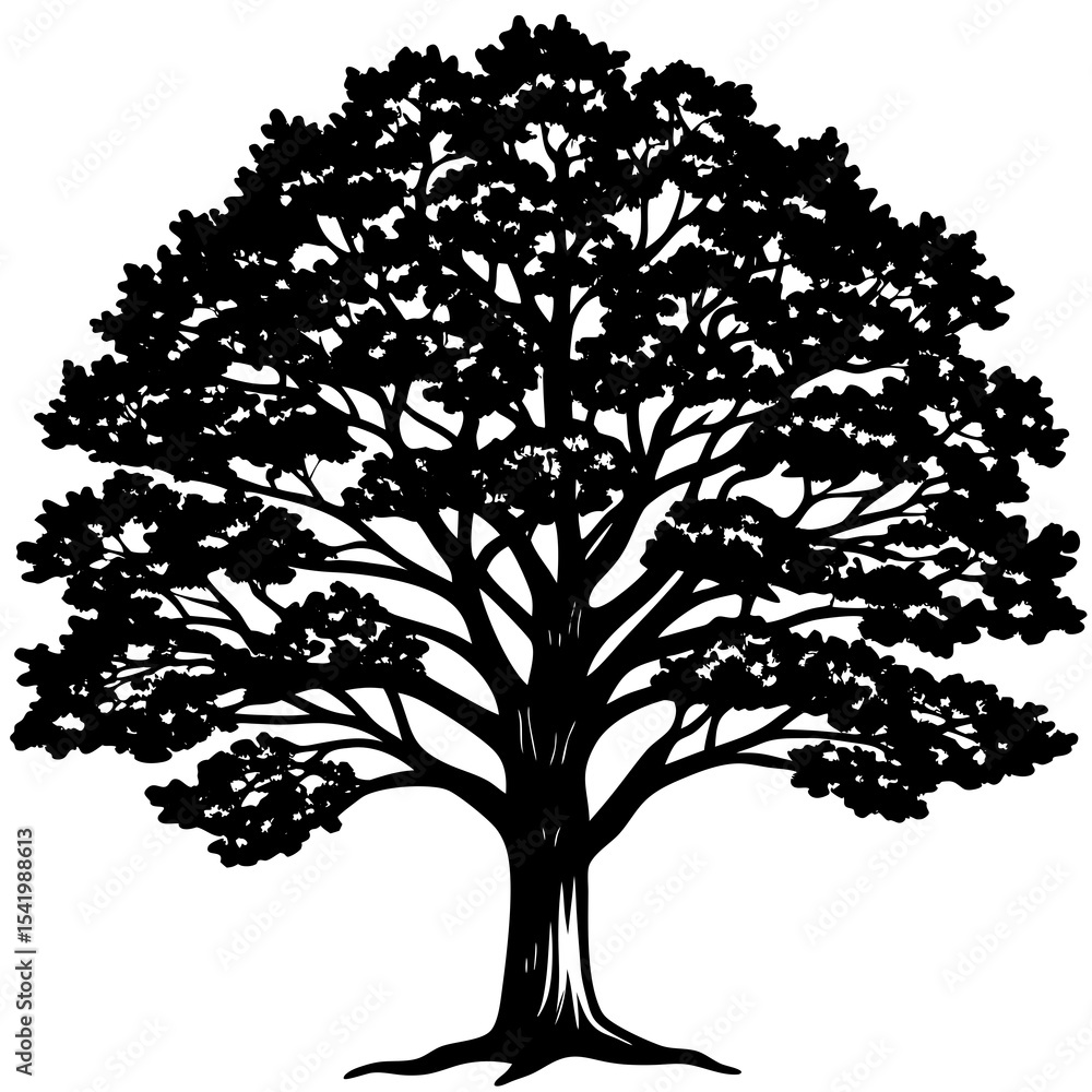 Fototapeta premium vector tree silhouette