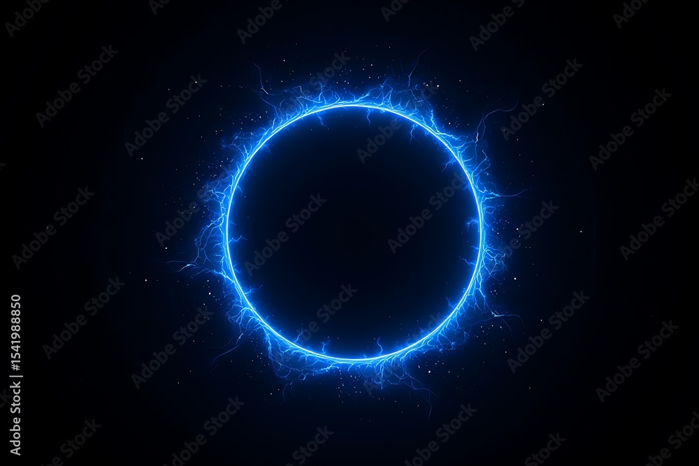 Obraz premium Natural Wooden Circle Displayed on Illuminated Pedestal Surrounded by Lush Greenery