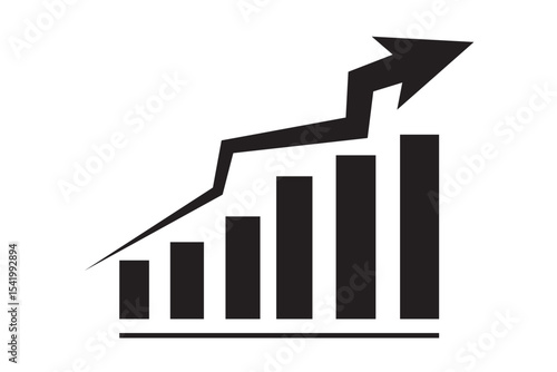 Chart of increased mortality. Icon for design. Easily editable
