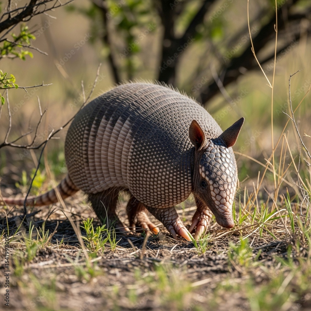 Obraz premium armadillo on the ground