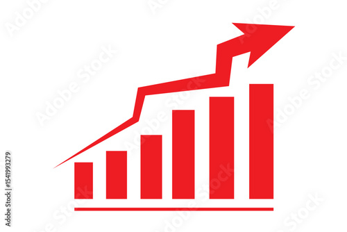 Chart of increased mortality. Icon for design. Easily editable
