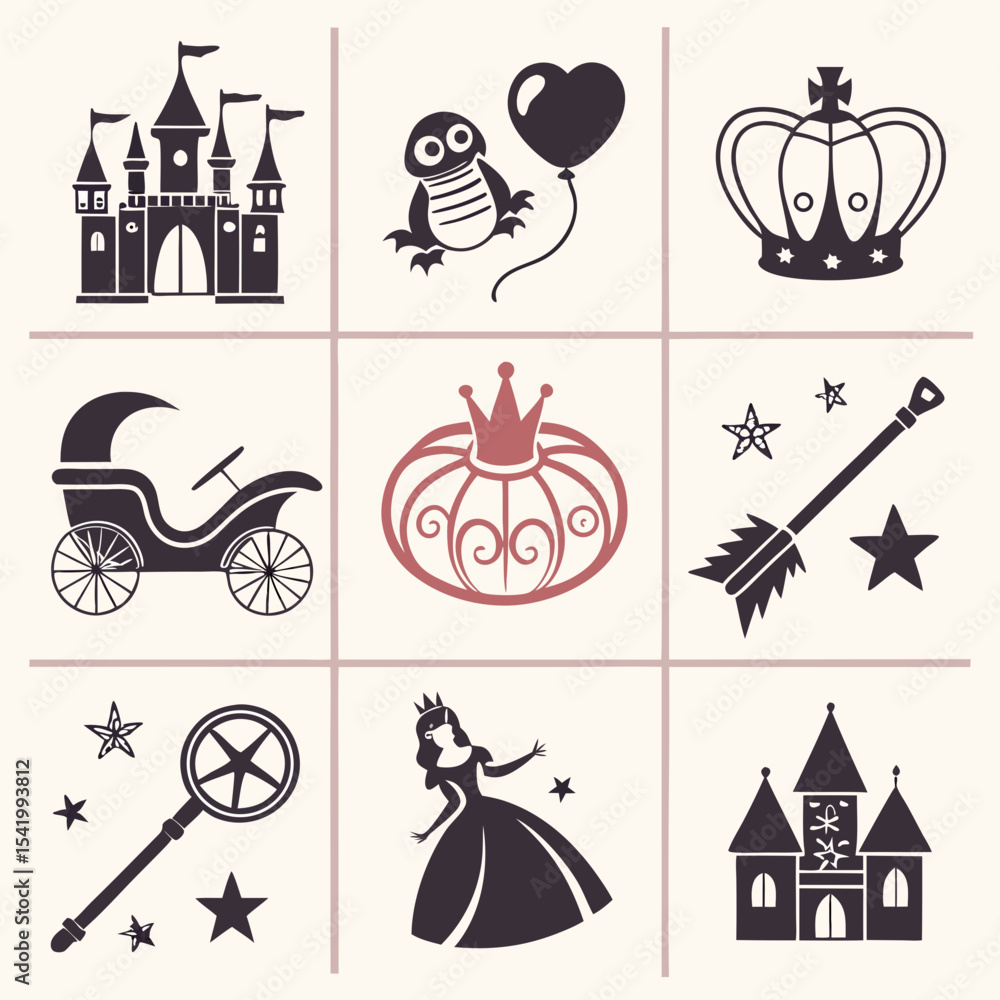 Fototapeta premium halloween icons set