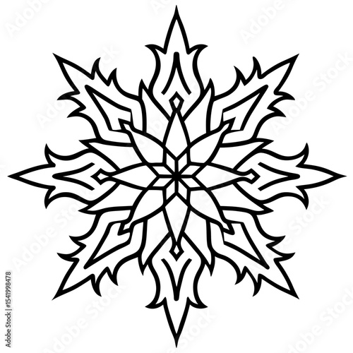 Frost Pattern icon vector