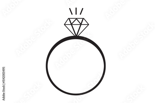 Diamond Ring Icon Set