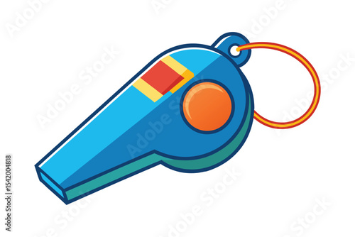 whistle vector illustration on white background