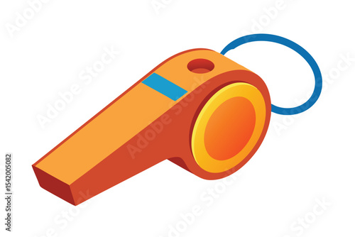 whistle vector illustration on white background