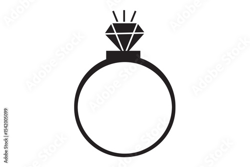 Diamond Ring Icon Set
