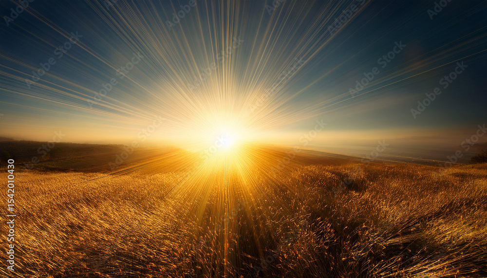 Obraz premium sunburst and light leaks