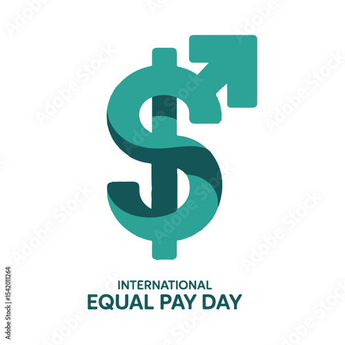 Equal Pay vector set for International Equal Pay Day featuring gender pay gap icons, equal salary symbols, balanced money, workplace fairness, and advocacy in solid colors.