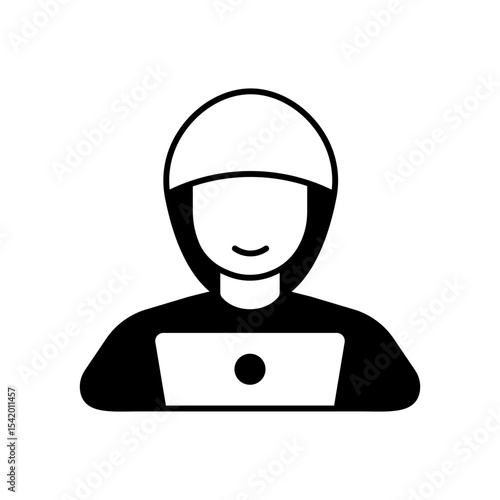 Hacker Cyber Attack Fill Icon