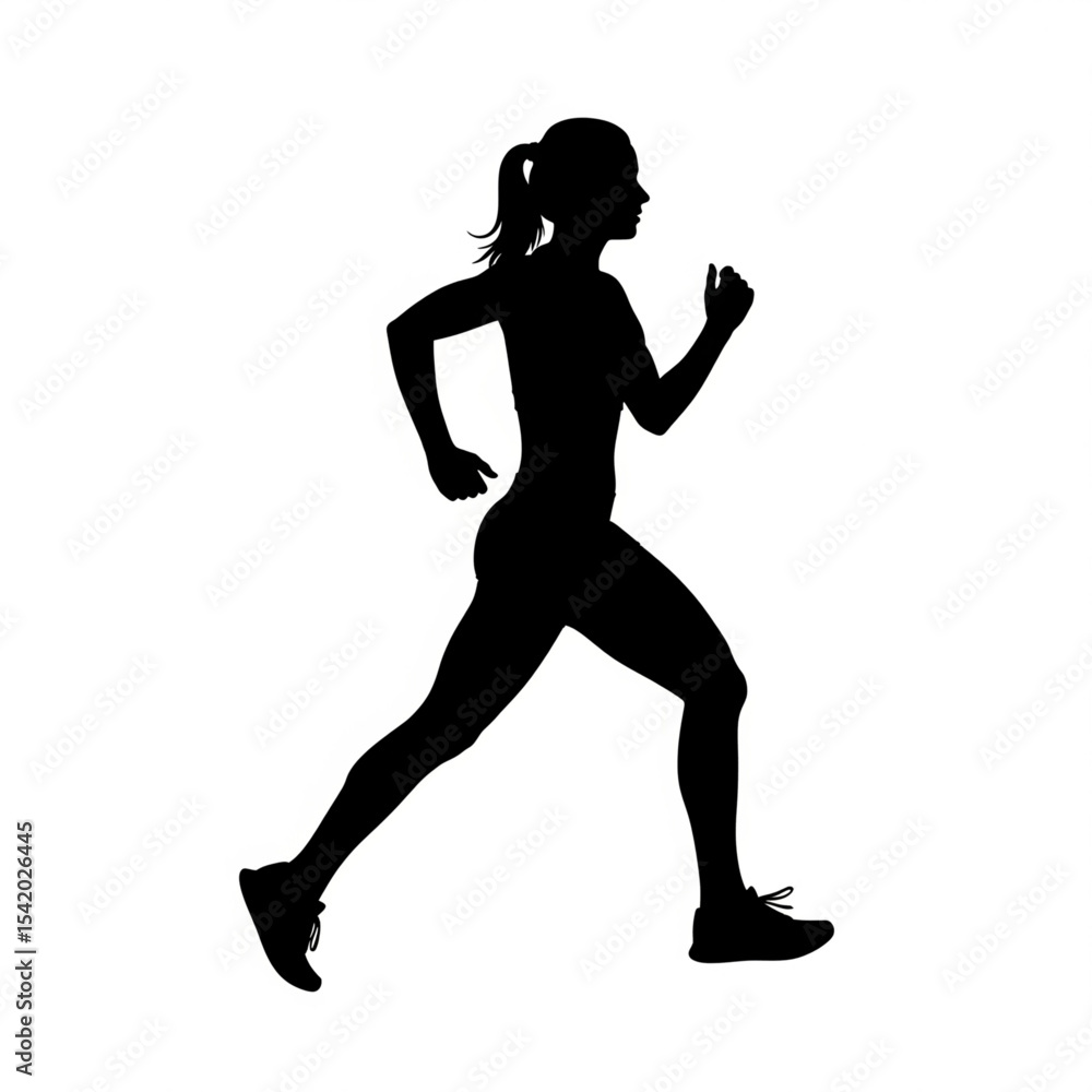 Diverse Running & Fitness Visuals Silhouettes Diverse Running & Fitness Visuals Silhouettes