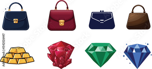 Luxury Handbags and Precious Gems