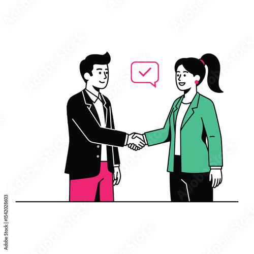 Business Betrayal Flat Vector Concept