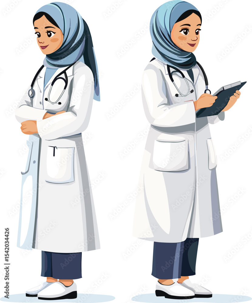 Fototapeta premium doctor and nurse in uniform