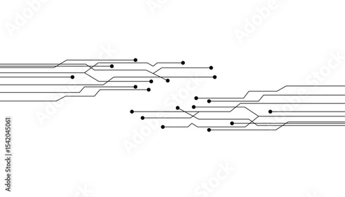 Circuit board background vector illustration.