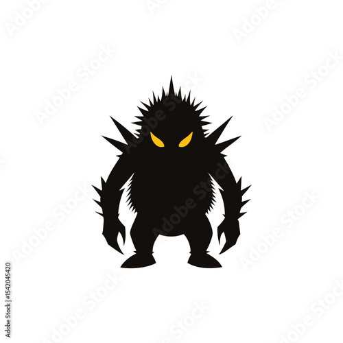 Fearsome Spiked Monster Illustration Dark Fantasy Creature Design