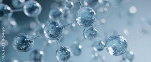 The intricate structure of molecules connecting in a scientific exploration.