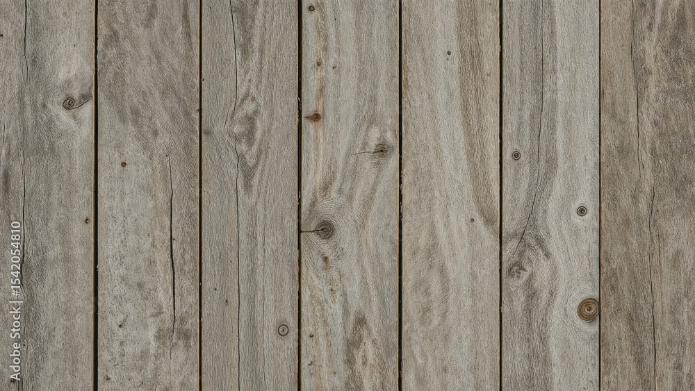 Naklejka premium Weathered Gray Wooden Planks Rustic Background Texture