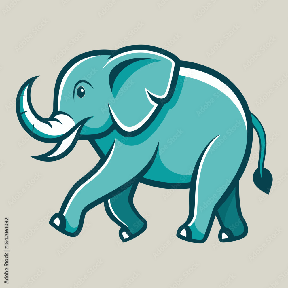 Fototapeta premium elephant cartoon illustration