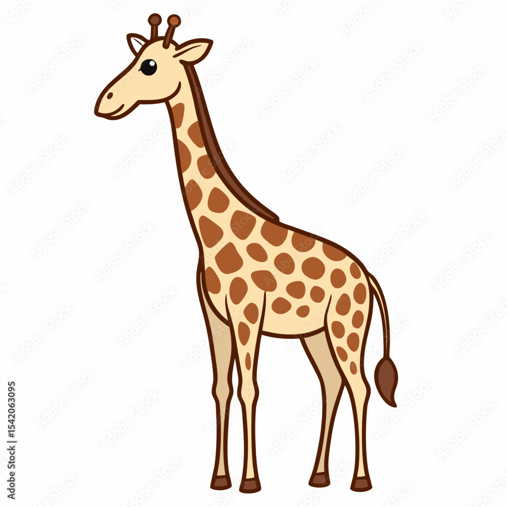 giraffe isolated on white giraffe isolated on white