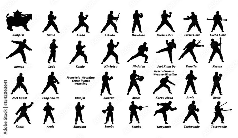 Naklejka premium Dynamic Silhouettes of Ultimate Frisbee Players in Action ? Capturing Various Throws, Catches, and Running Poses with Colorful Discs for Sports and Fitness Designs.ai