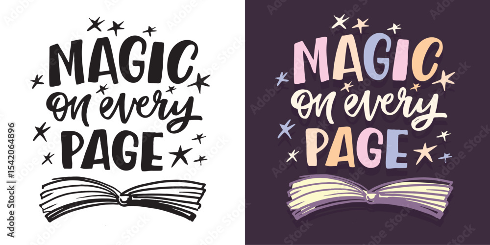 Fototapeta premium Trendy hand drawn doodle lettering quote. Lettering for t-shirt design, mug print, bag print, clothes fashion. 100% hand drawn vector image.