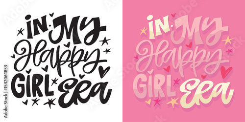 Trendy hand drawn doodle lettering quote. Lettering for t-shirt design, mug print, bag print, clothes fashion. 100% hand drawn vector image.