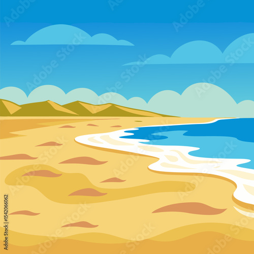 Realistic sandy beach texture with detailed grains and natural patterns for design backgrounds
