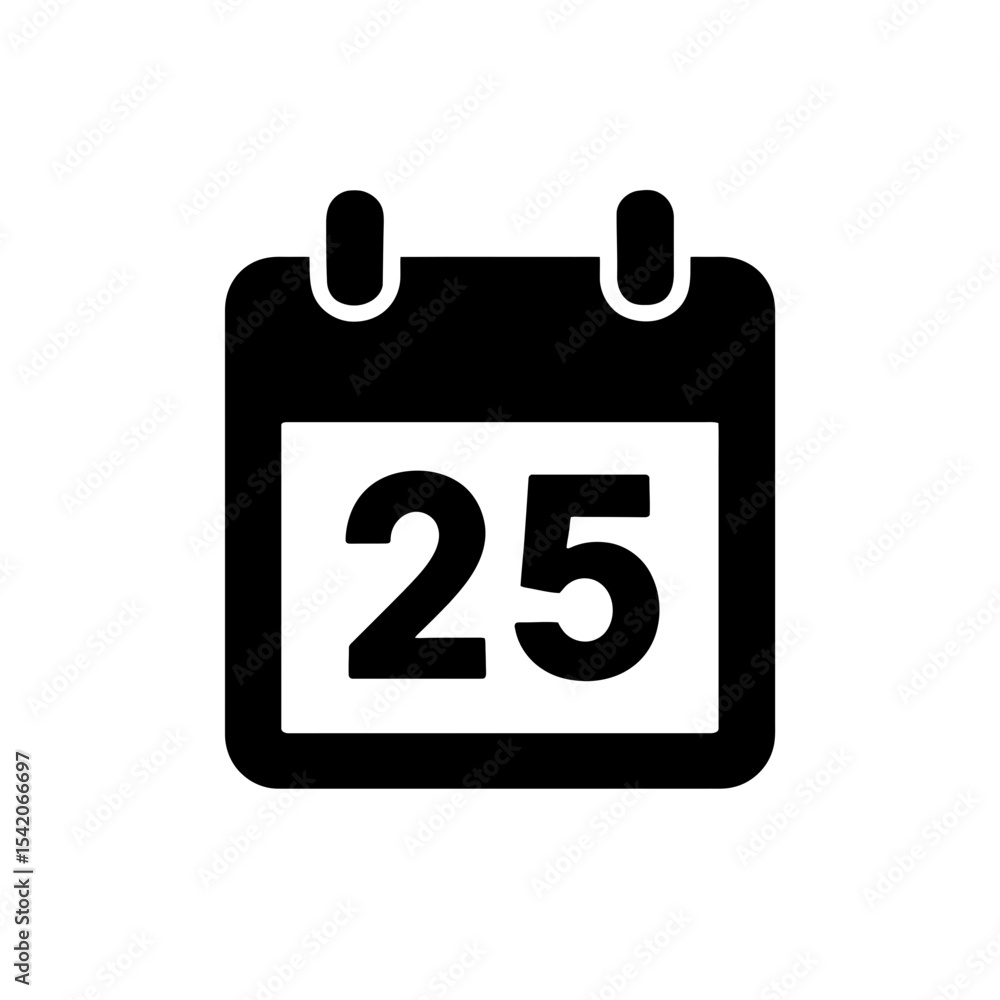 very simple flat and single minimalist Calendar on th Day Silhouettes in black on a white background very simple flat and single minimalist Calendar on th Day Silhouettes in black on a white background