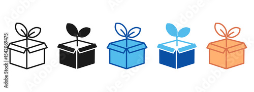 Ecological Icon Set Multiple Style Collection