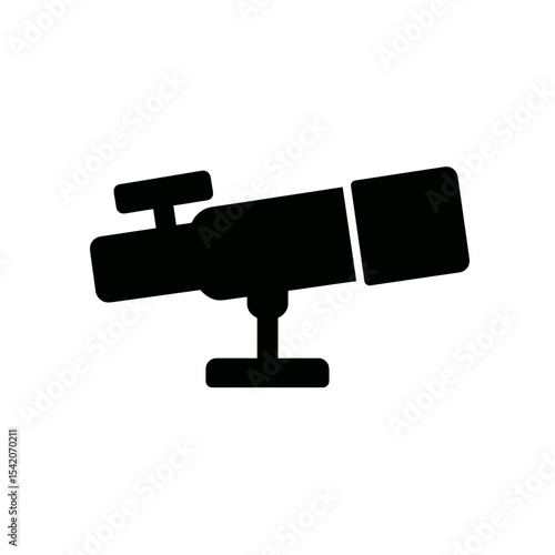 very simple flat and single minimalist Finder Scope Silhouettes in black on a white background