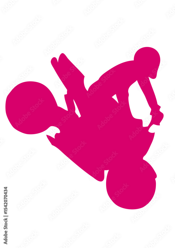 Obraz premium moto cascade cascadeur logo