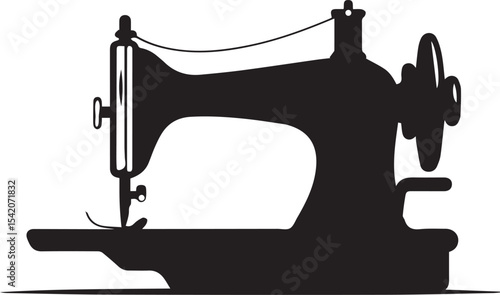 vintage sewing machine Vintage sewing machine silhouette for crafting projects